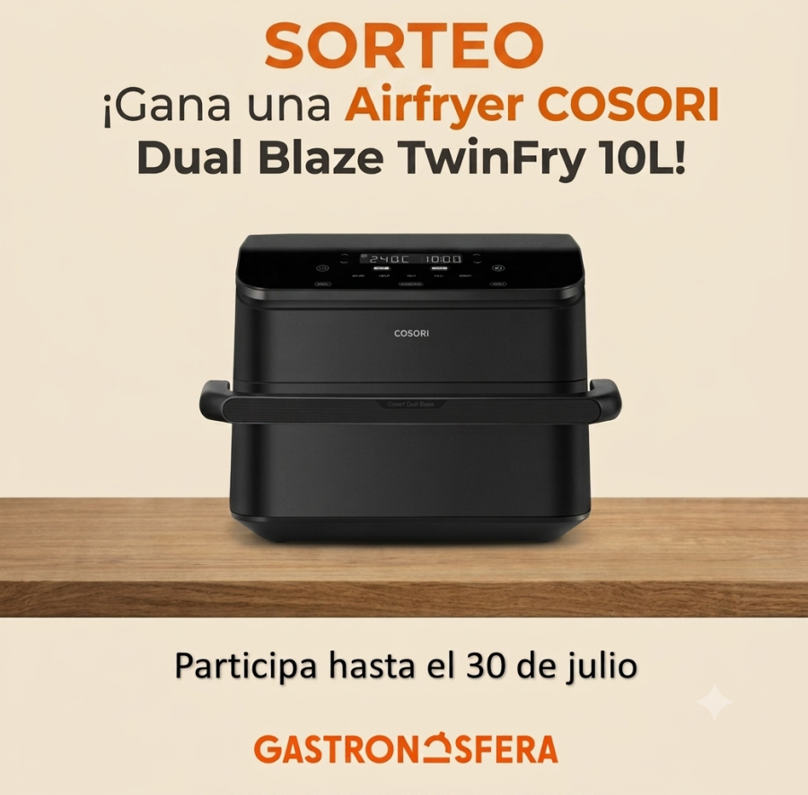 ¡Sorteamos una espectacular air fryer COSORI Dual Blaze TwinFry!