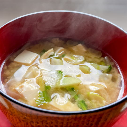 Sopa miso con tofu