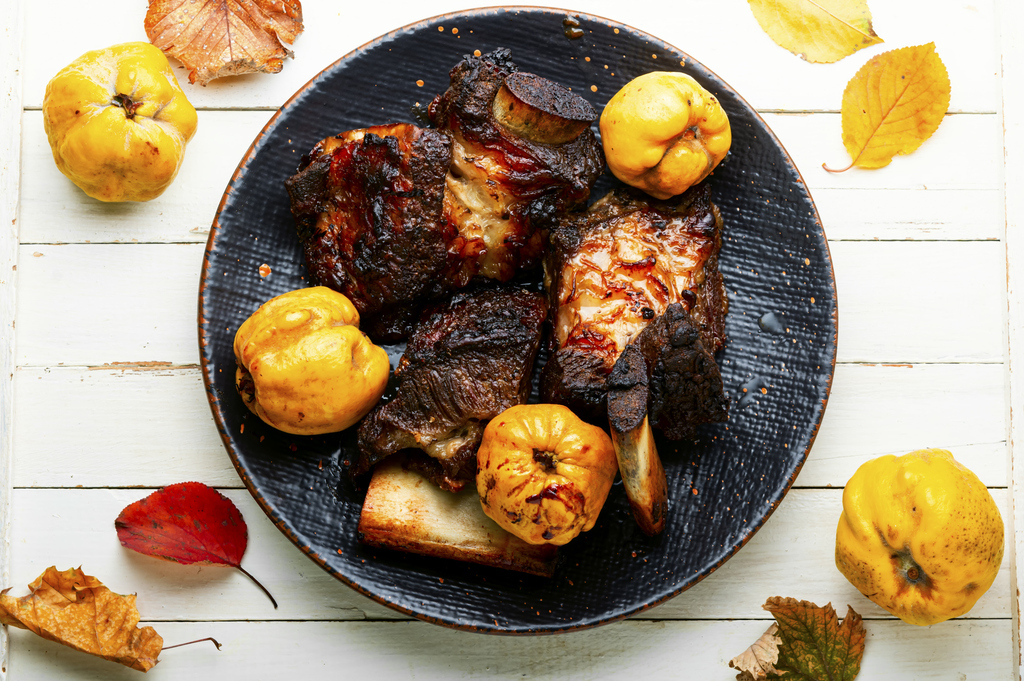 Costillas con membrillo