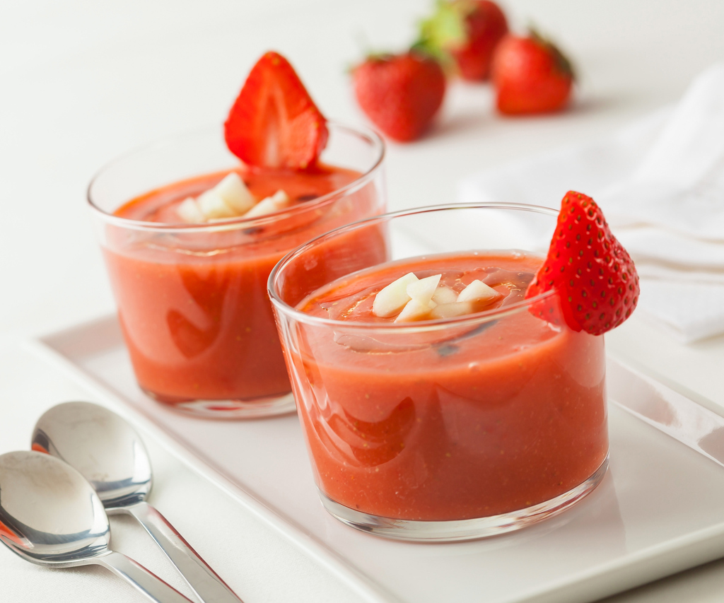 Menú semanal de primavera: Gazpacho de fresas