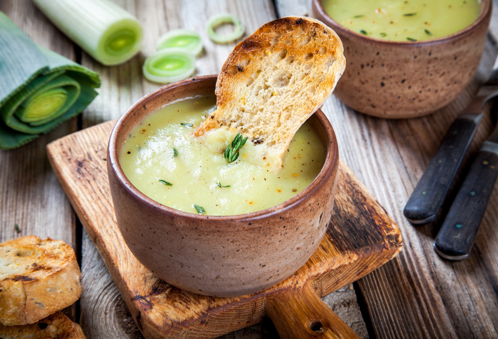 Cómo hacer vichyssoise o puré de puerros