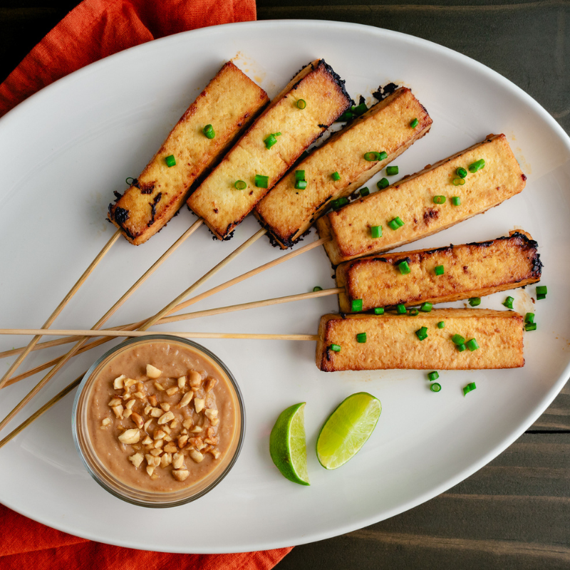 Marinados cremosos de tofu a la plancha 