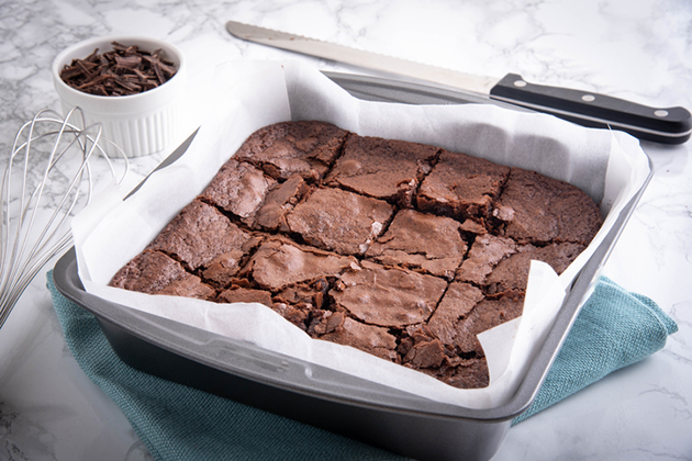 Brownies de chocolate y avellanas