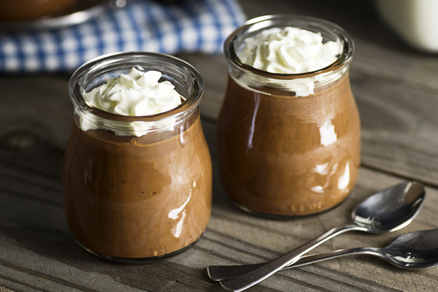 Mousse de chocolate crujiente