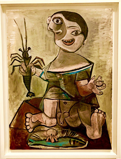 Pablo Picasso y el sabor de lo real: Niño con langosta