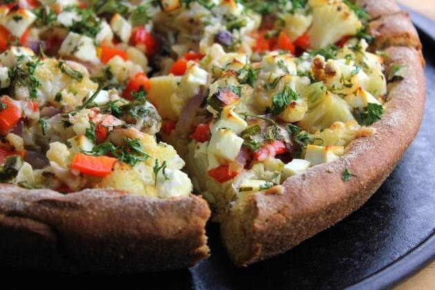 Pizza coliflor