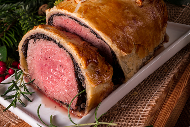 Receta de solomillo Wellington