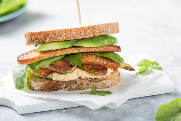 Bocadillo de tempeh