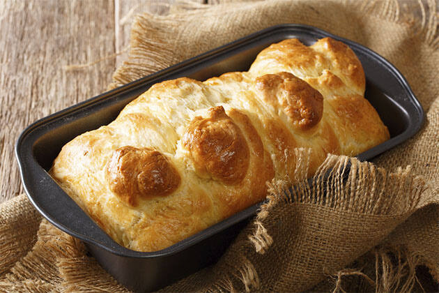 Brioche recién salido del horno