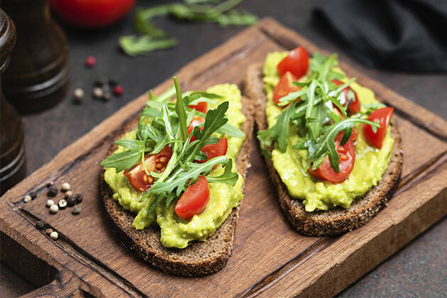 Tostadas aguacate