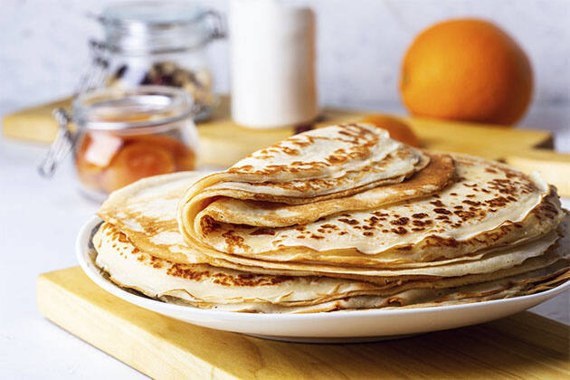 Receta clásica de crepes