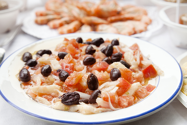 Esqueixada de bacallà