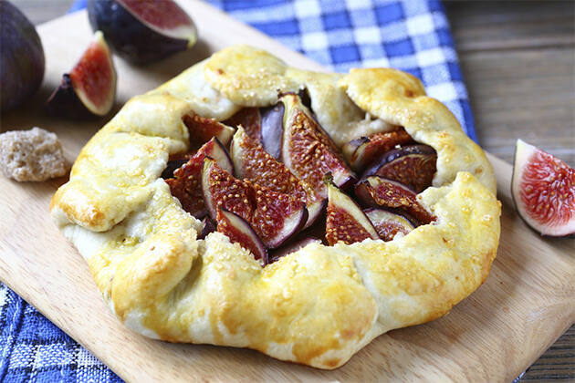 Galette de higos con queso de cabra