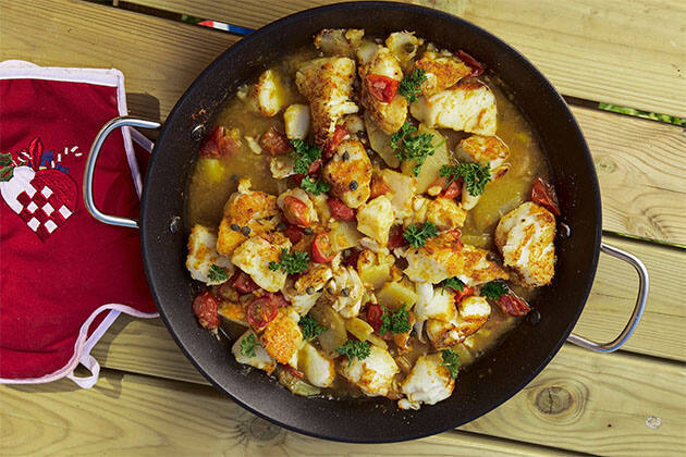 Guiso de bacalao con patatas