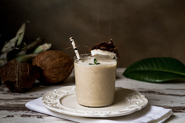 Bebida con leche de coco