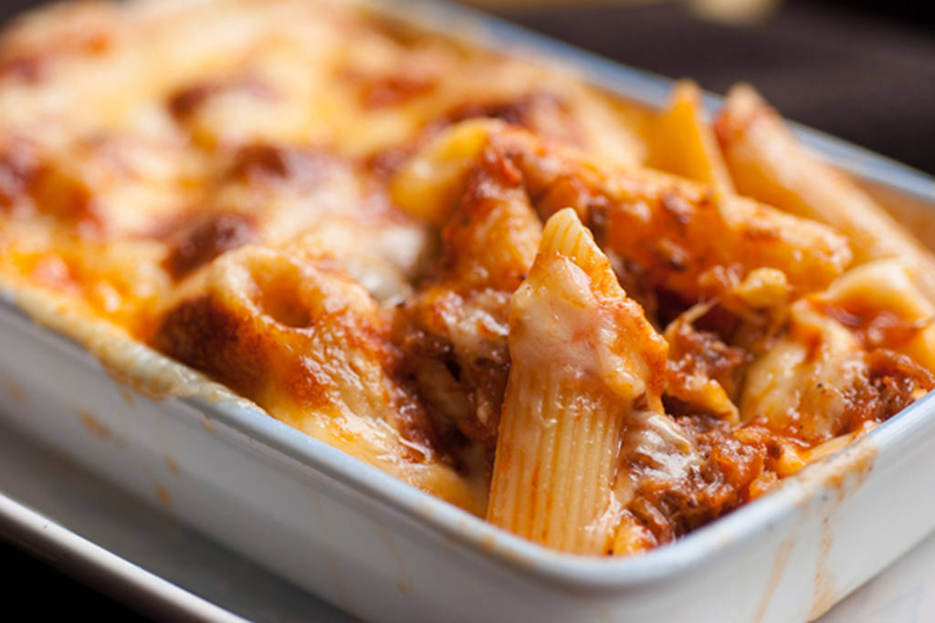 Macarrones gratinados al horno