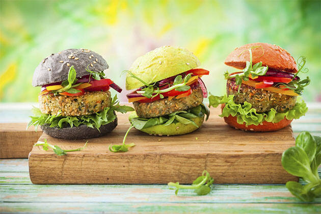 Mini hamburguesas de quinoa