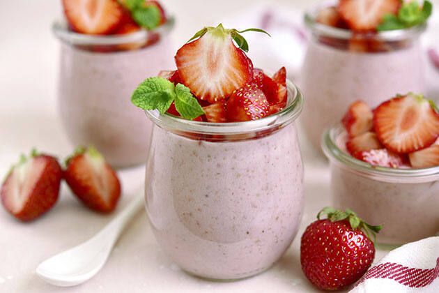 Mousse de fresas