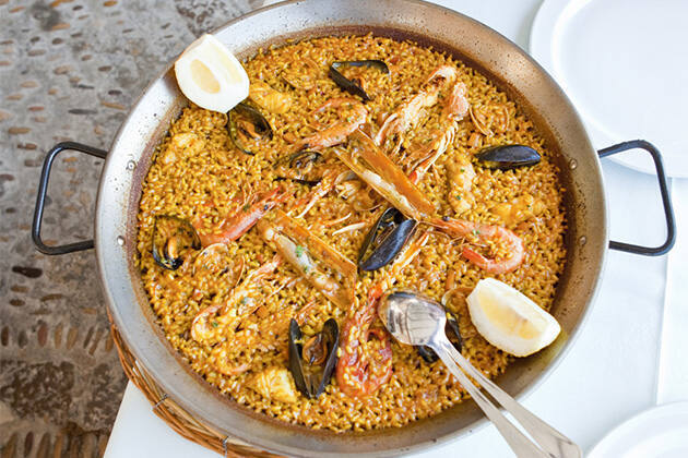 Paella de marisco