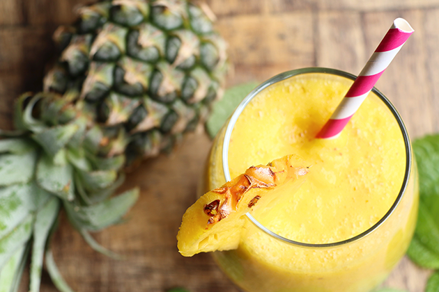 Receta smoothie de piña