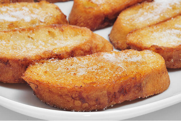 Receta tradicional de torrijas