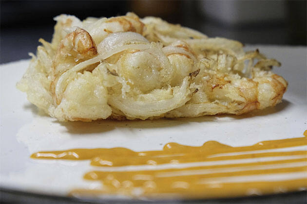 Tempura de langostinos de O Pincho