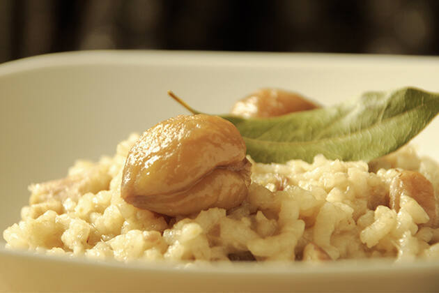 Arroz castañas