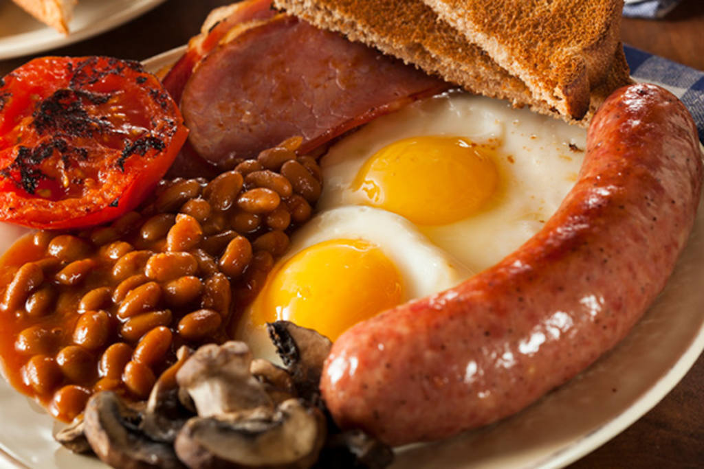 Tradicional desayuno inglés