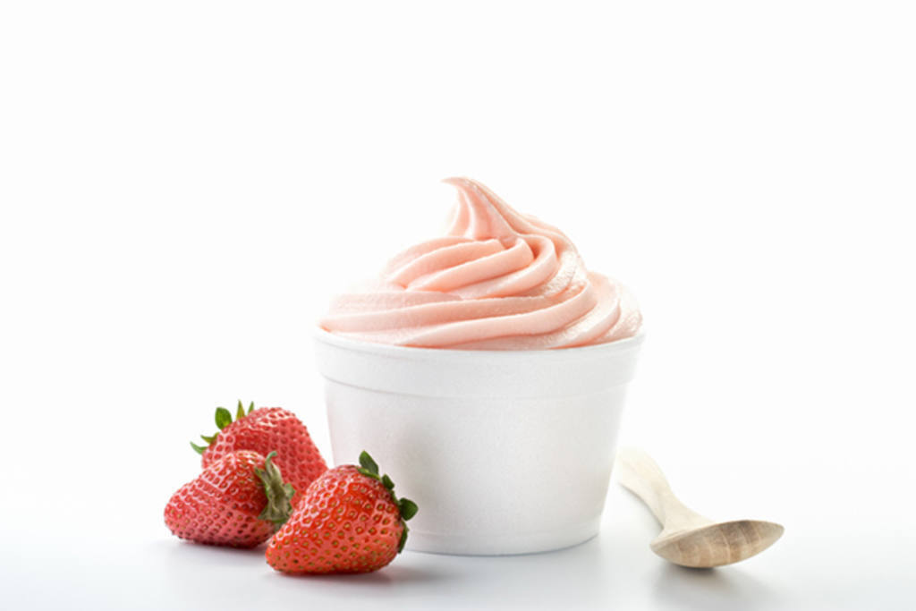 Yogur helado de fresa 