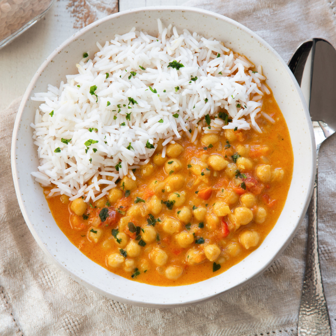 Curry de garbanzos