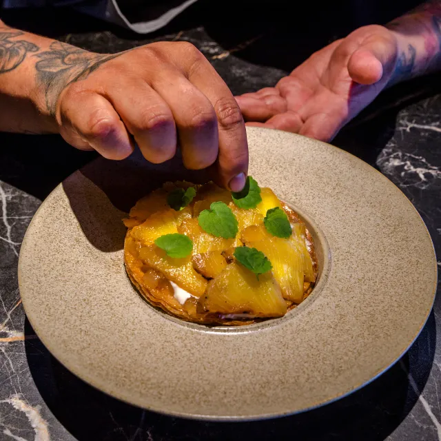 Falso tatin de piña