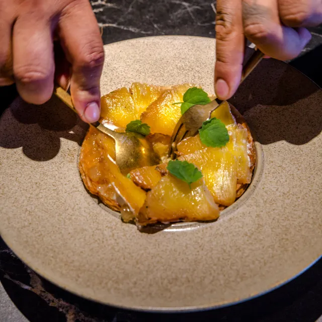 Falso tatin de piña