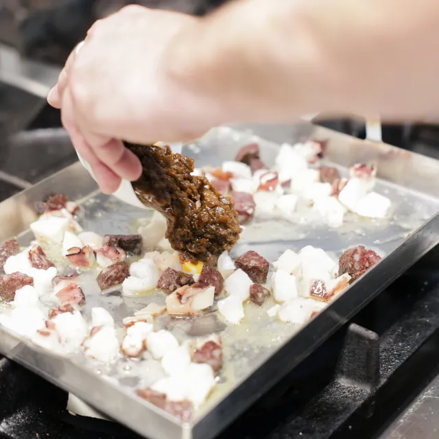 Receta de arroz de pulpo de Le Méridien Ra