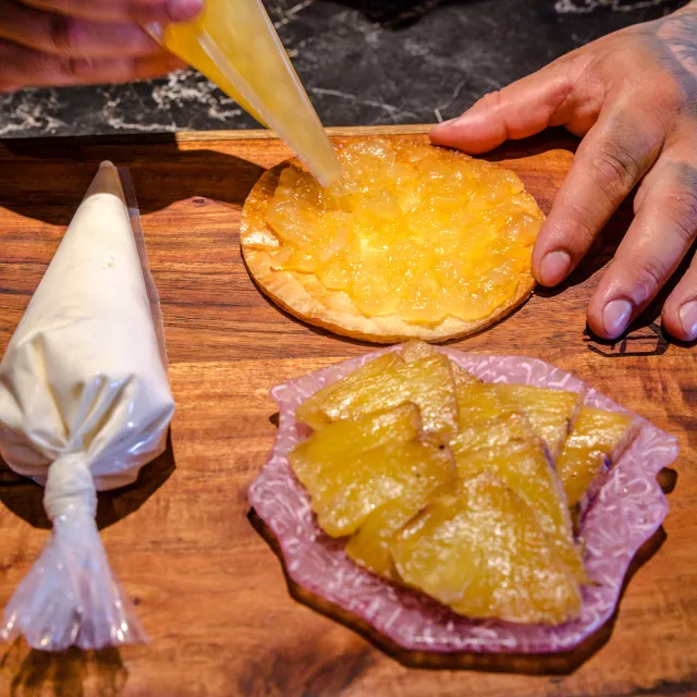 Falso tatin de piña