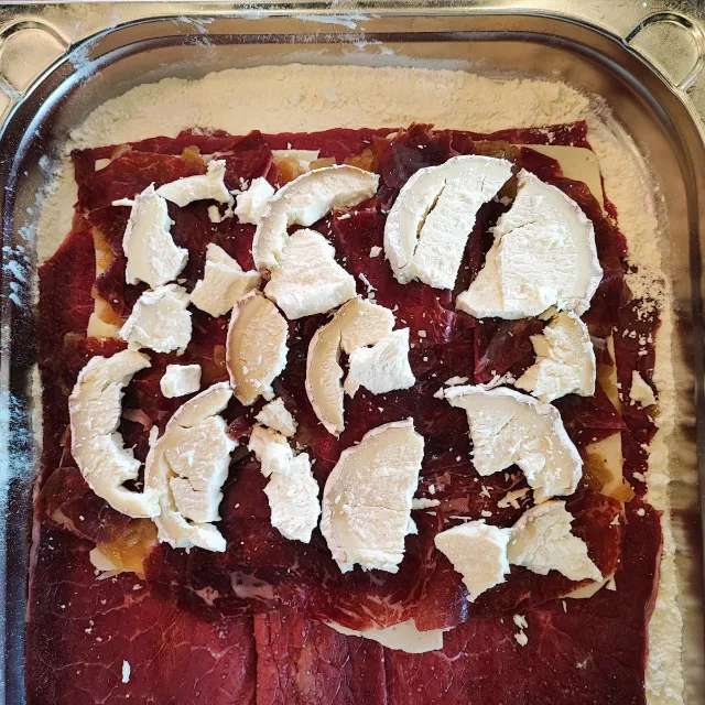 Receta de cachopo premium con cecina de vaca