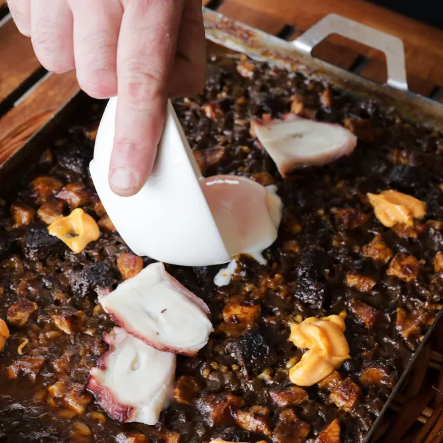Receta de arroz de pulpo de Le Méridien Ra