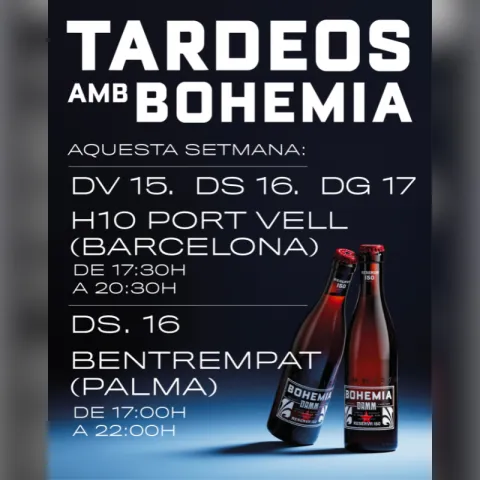 Tardeos con Bohemia: música y cervezas con vistas al atardecer
