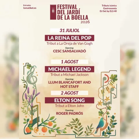 Festival del Jardín de La Boella 2026