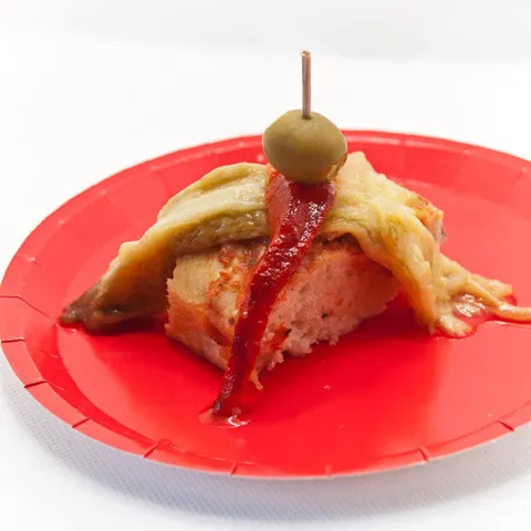 Piccolini d'escalivada farcit de nata d'anxoves