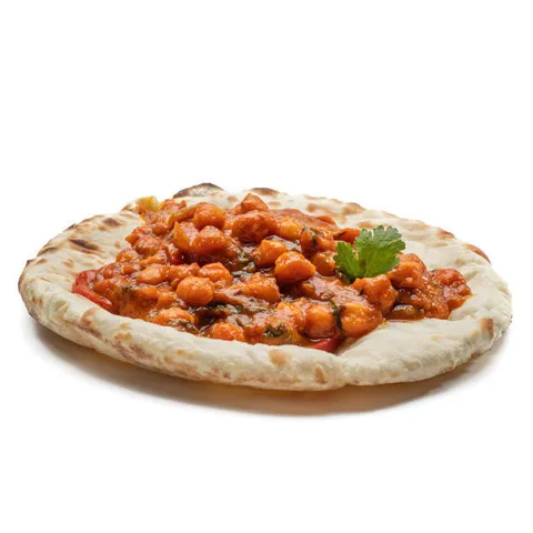 Chana masala con pan de queso