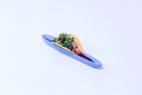 Ànec Confitat "Com Mai" en Taco