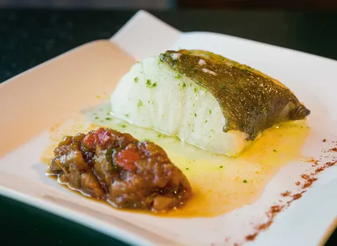 Bacalao con Sanfaina Bacalao con Sanfaina