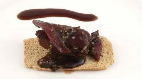 Salmón en salsa teriyaki