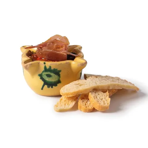 Tosta crujiente con titaina valenciana