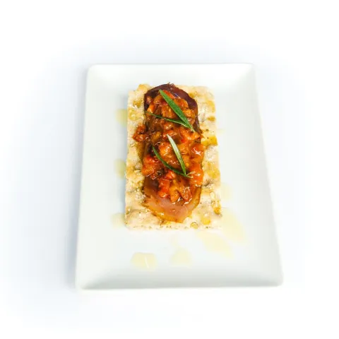 Delicia de mojama caramelizada