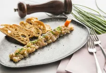 Tartar de gamba blanca de Vilanova