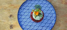Tartar de atún rojo con burrata