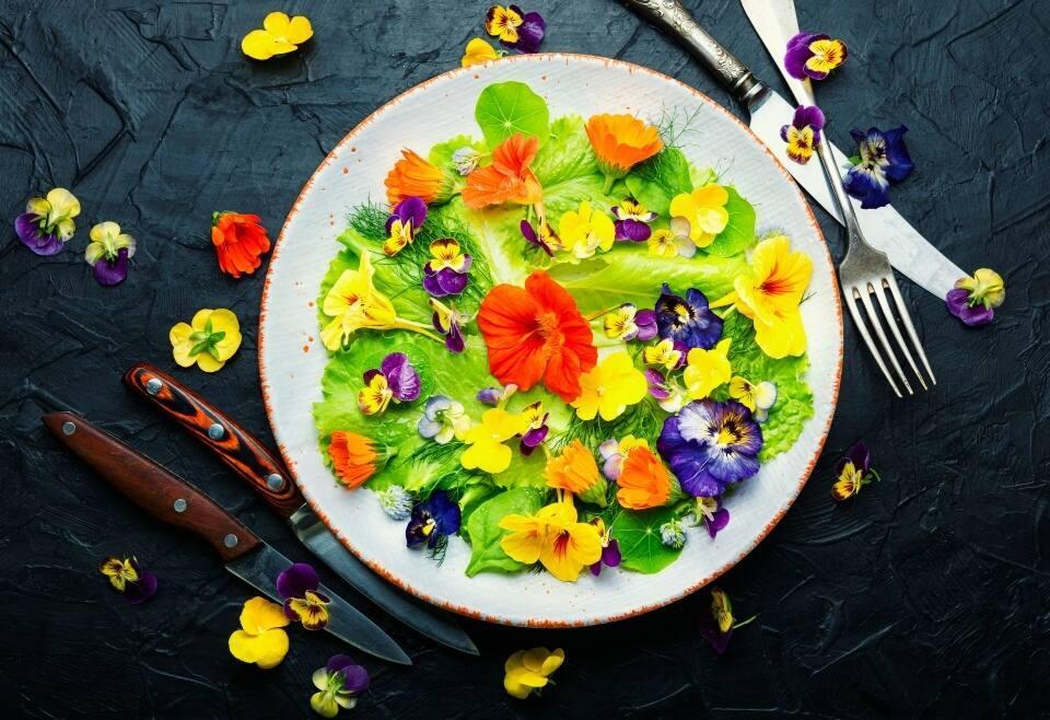 Cocinar con flores: consejos y una colorista y sabrosa receta