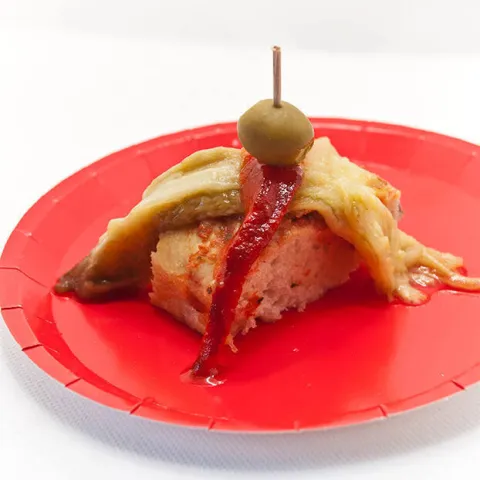 Piccolini d'escalivada farcit de nata d'anxoves