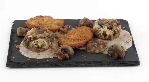 Champiñón sorpresa a la diavola